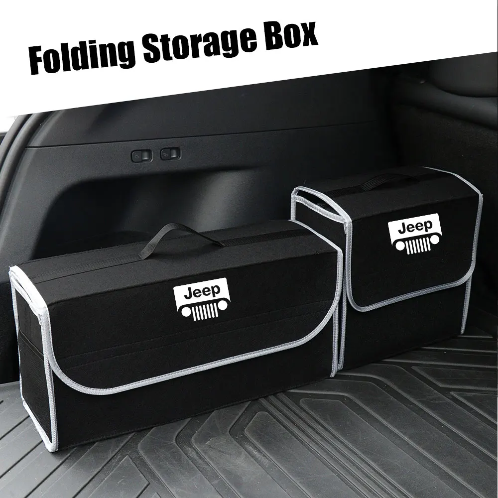 

Car Accessories Trunk Storage Bags Travel Organizer Box For JEEP Compass Rubicon Grand Cherokee Wrangler Renegade Trail Hawk