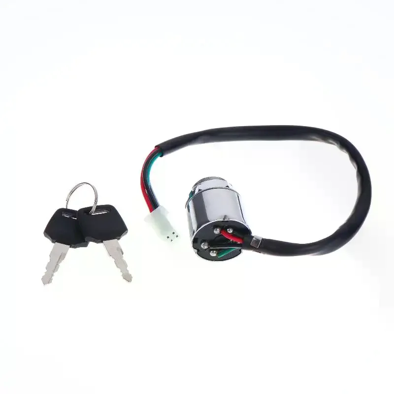 

Universal Motorcycle 4 Wire 2 Position Ignition Switch Waterproof Electric Door Lock Electric Start Motorcycle Ignition Switch