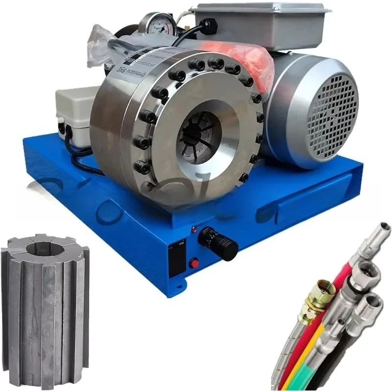 2.2KW Electric Hydraulic Hose Crimper, 110V/220V/380V Hose Pipe Crimping Machine for Rubber Product Processing