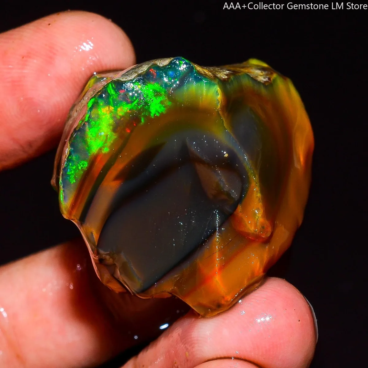 Ethiopian Welo Opal 25-80CT Natural Rough Uncut Fire Gemstone Loose Stone Mineral Specimen Randomly Selected One