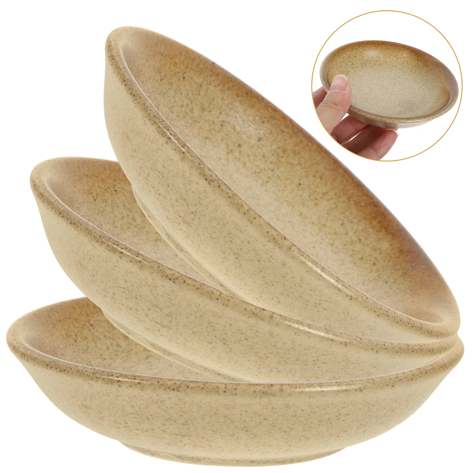 

6Pcs Ceramic Sauce Dishes Small Stackable Sushi Soy Sauce Bowls Versatile Side Dish Serving Bowls Elegant Condiments Dip Plates