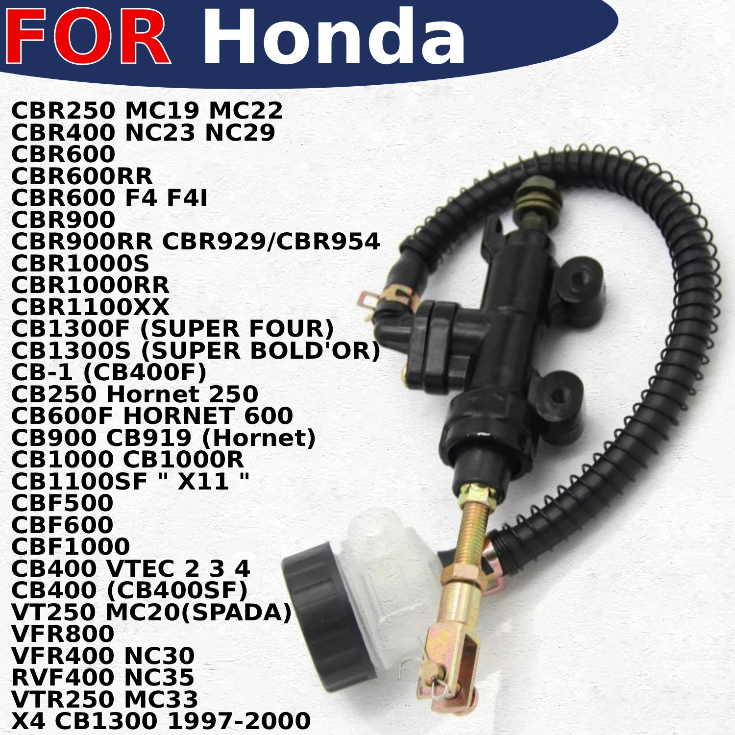 

Motorcycle Rear Hydraulic Brake Master Cylinder Pump For Honda CBR1000RR CB600F HORNET 600 CBR600RR CBR1000S CB1000 CB1000R Moto