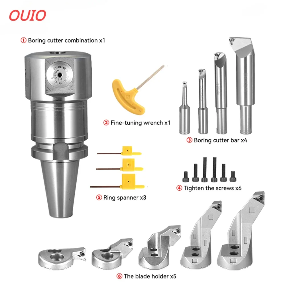 OUIO 1Set NBH2084S BT30 BT40 BT NT40 CAT40 SK40 MTA4 LBK Boring Tools NBH2084S Tool Holder Fine Tune  Boring Tool NBH2084S