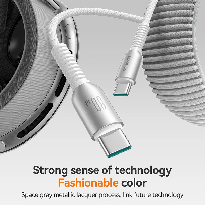 JOYROOM PD 60W USB C to Type C Cable for Macbook Pro Quick Charge Fast Charging Cord for iPhone 16/15 Samsung Huawei Xiaomi 1.2M