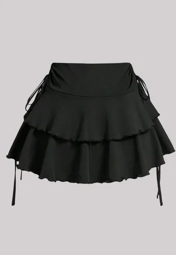 Nueva falda elegante de talla grande para mujer, informal, versátil, de color sólido