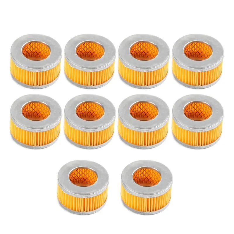 A95G 10Pcs Air Compressor Mute Air-Intake Silent Oil-Free Filter Elements 65X36X36Mm Tools Accessories New
