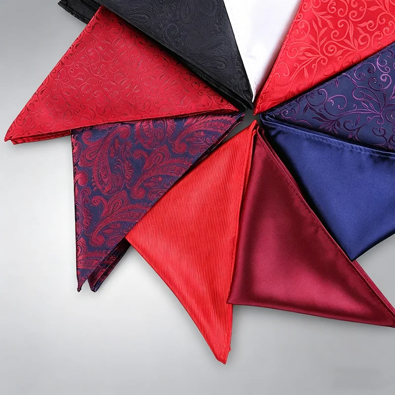 Pocket Square Fabric Handkerchiefs Suit Men's Bandana Accessories Business Suit Hanky Breast Scarf Japanese Handkerchief KDJ01