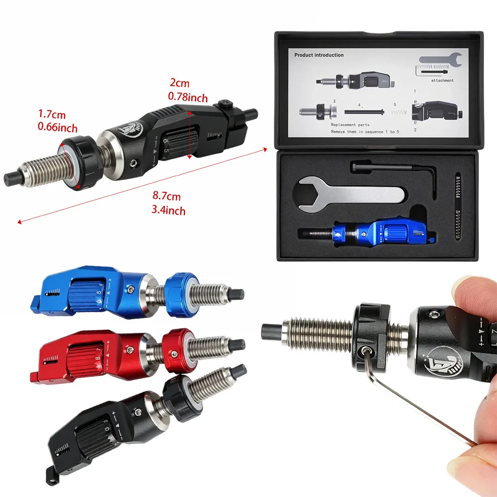 1pc Cushion Plunger WTS-CD-02Max 6061-T6 Aluminum Screw-In Pressure Button For Recurve Bow Archery Training And Hunting Gear