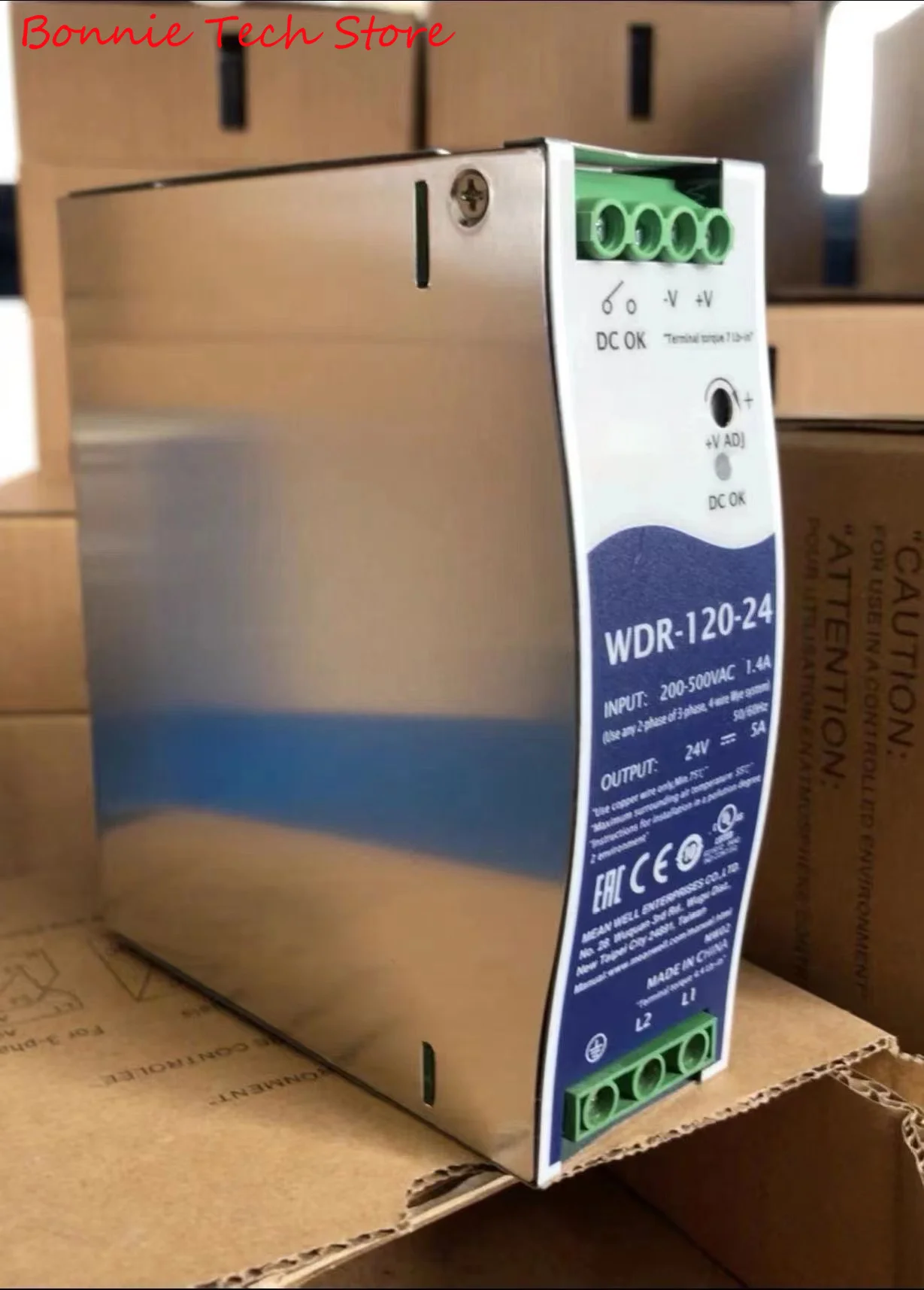 

WDR-120-24 for MEAN WELL 120W Single Output Industrial DIN RAIL Power Supply