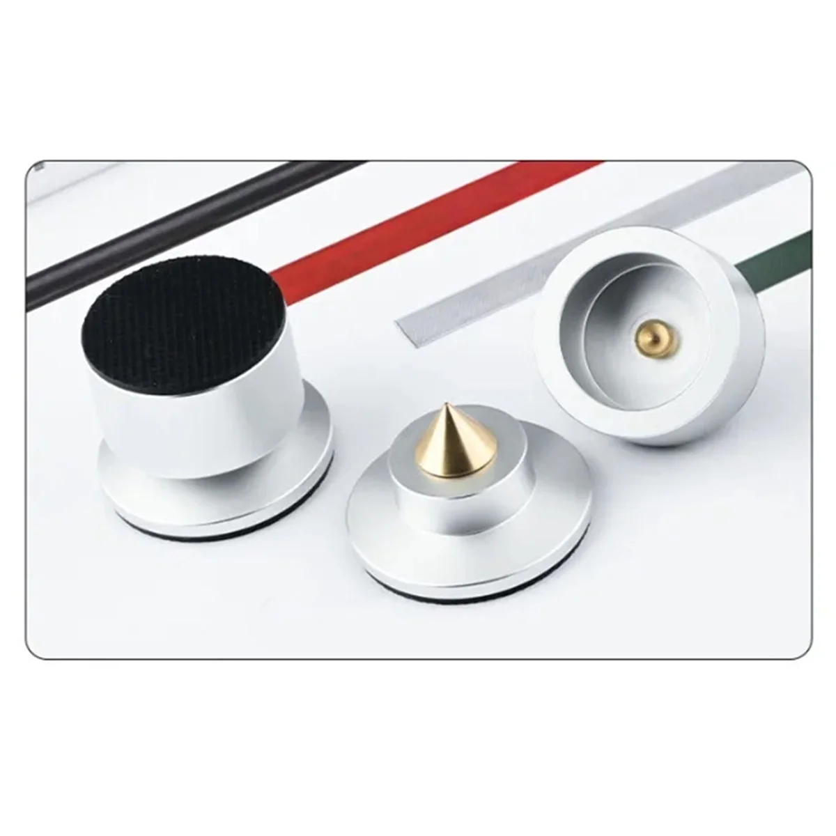 8x амортизирующие шипы, пружинная амортизирующая подставка, подставка для HIFI, ножки динамика, шипы для ног, сценические колонки KTV, алюминиевая изоляция, серебро