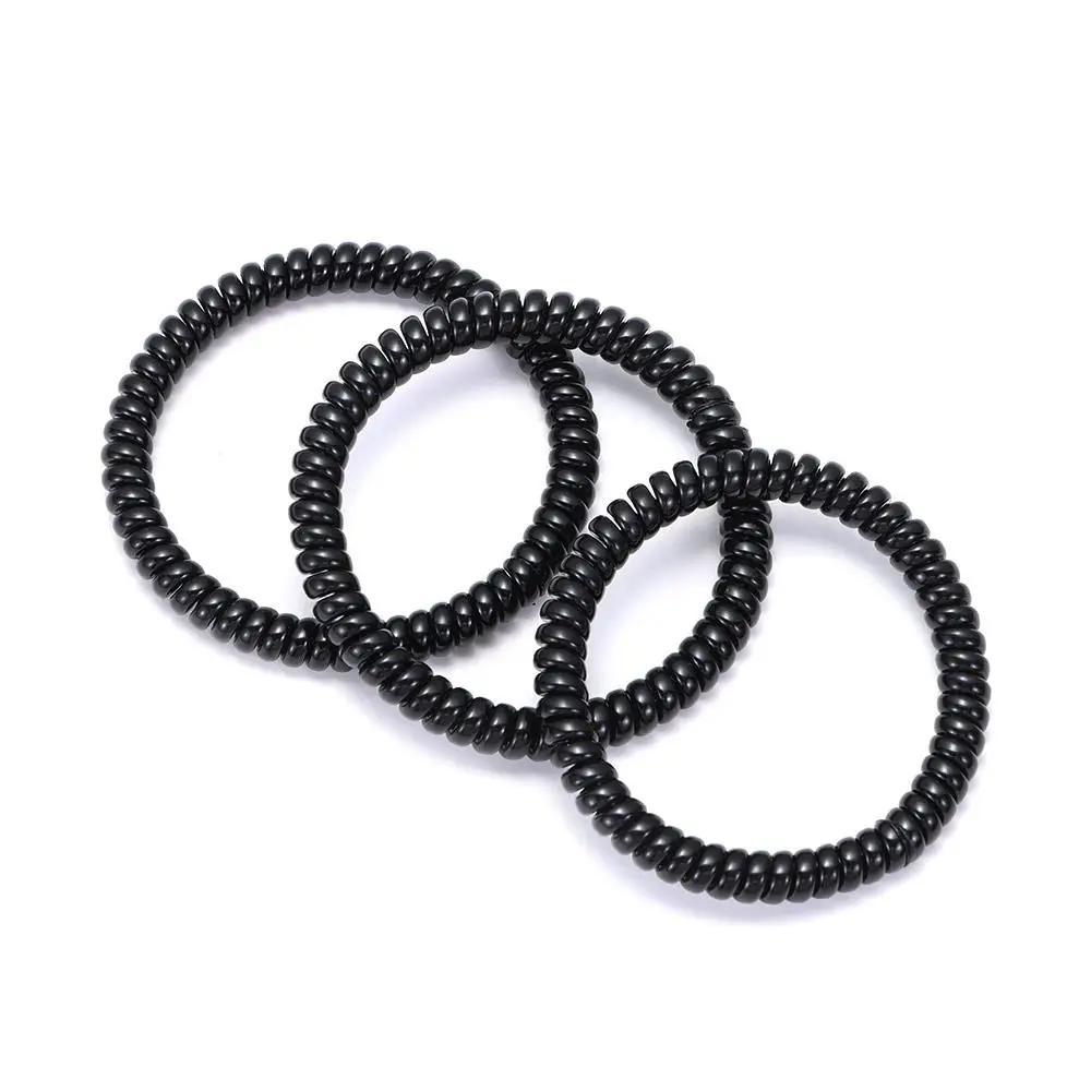 20pcs Accessory Elastic Super Thin Rubber Hair Ropes Telephone Wire Ponytail Holder
