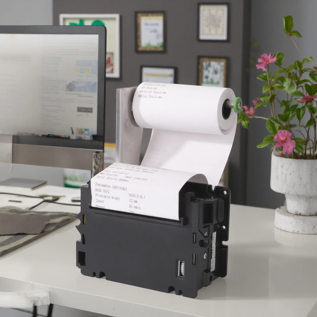 

Термопринтер для чеков/этикеток ATV&UTVHS-K37 80 мм, встраиваемый в киоск, с резаком