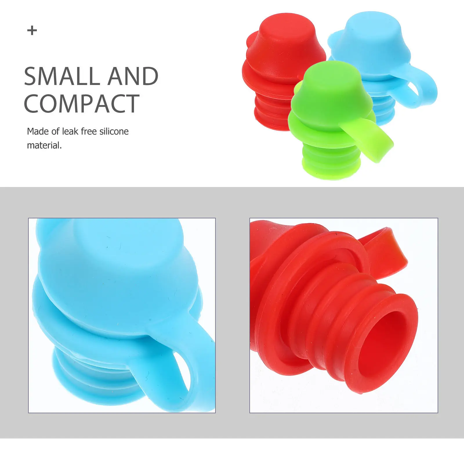 3Pcs Silicone Leakproof Bottles Top Spouts Reusable Baby Bottle Caps Safe Water Bottle Tops for Children Toddler