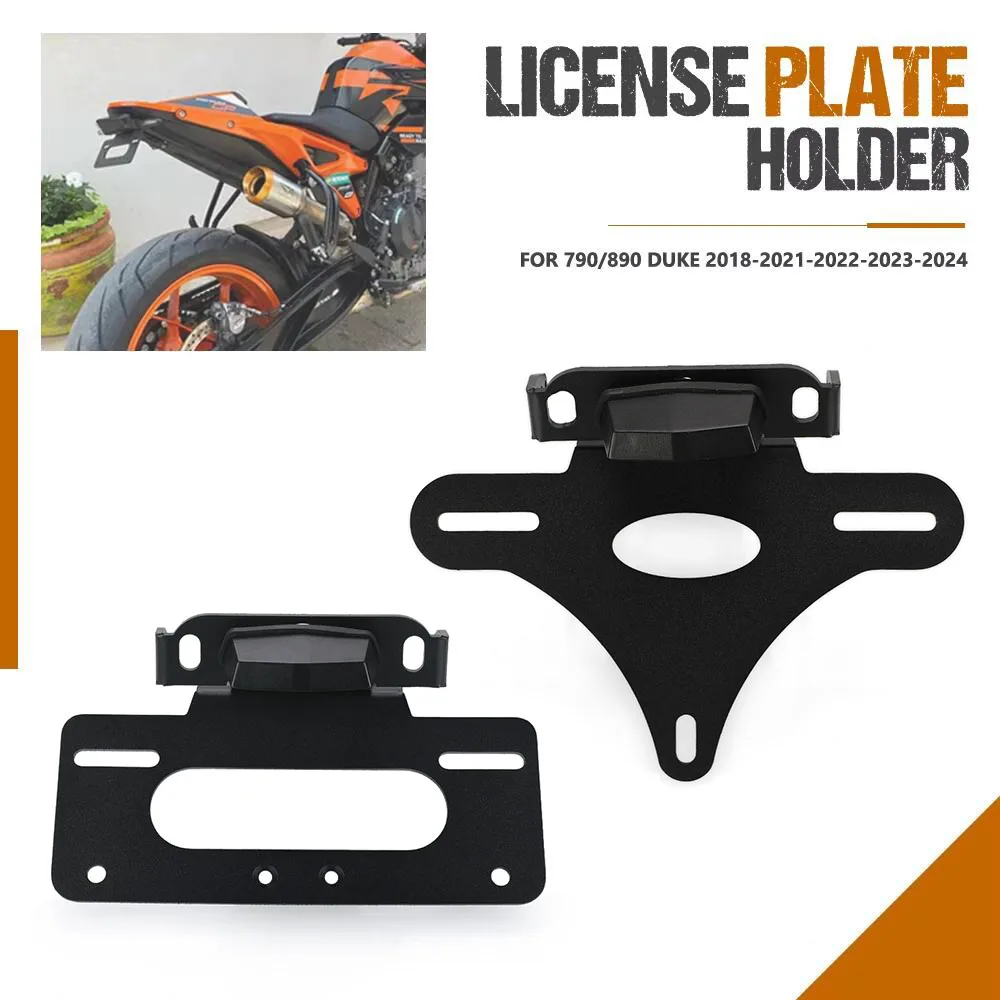 

For 790 / 890 Duke 2018-2020-2021-2022-2023-2024 License Plate Rear Relocation Bracket Fender Eliminator Kit 890 Duke GP 2022
