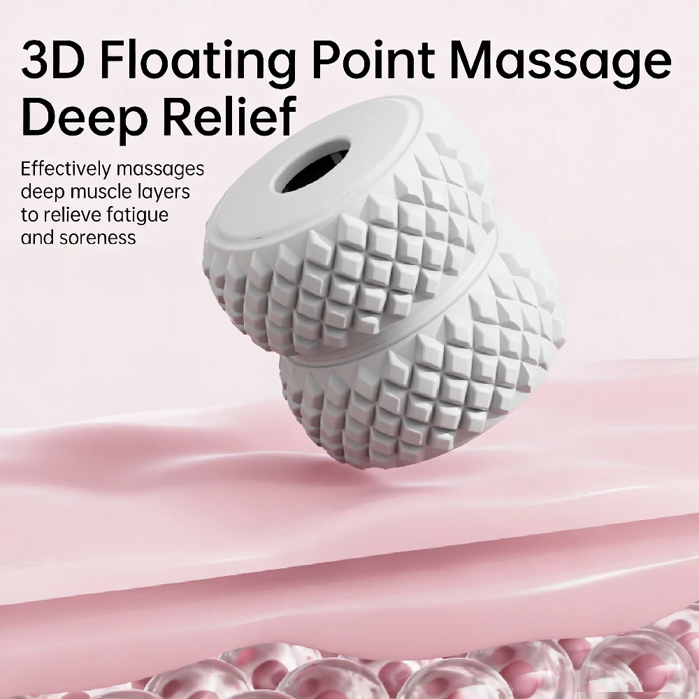 1PCS Leg Massager Roller 40-Wheel Deep Tissue Massage Roller for Leg Arm Tennis Elbow Muscle Pain Relief and Relaxation
