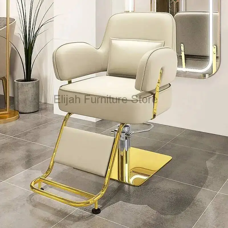 

Chairs Modern Style Barber Nordic Luxury Simple Hairdresser Lift Barber Chairs Hair Salon Ergonomic Salon Furniture Sillas FYBC