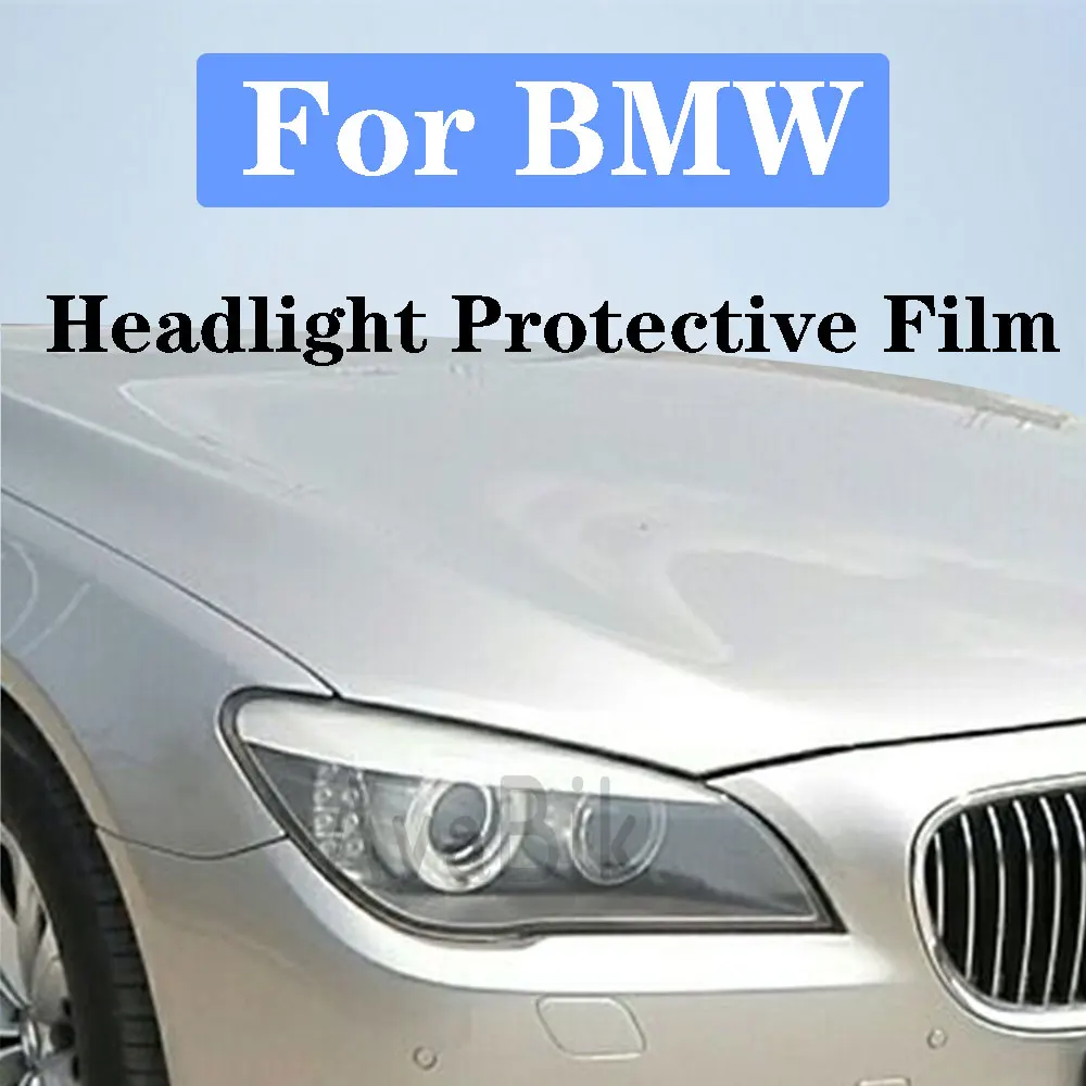 

HD Car Headlight Protective Film For BMW 7 Series F01 F02 G11 G12 2009-2022 Car Exterior Headlight Anti-scratch Transparent TPU