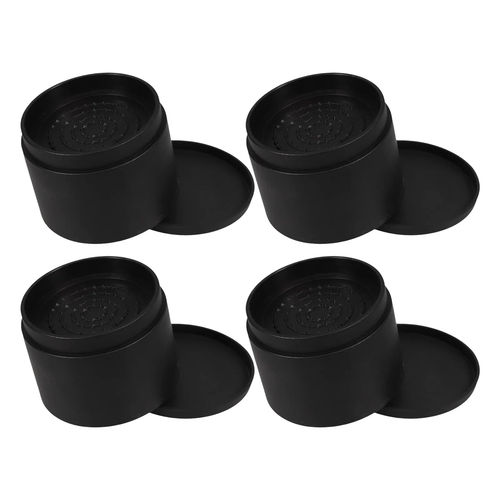 

4Pcs Height Adjustable Stackable Bed Risers Furniture Leg Lifts Heavy Duty Non Slip Pads for Sofa Table Cabinet Floor Protection