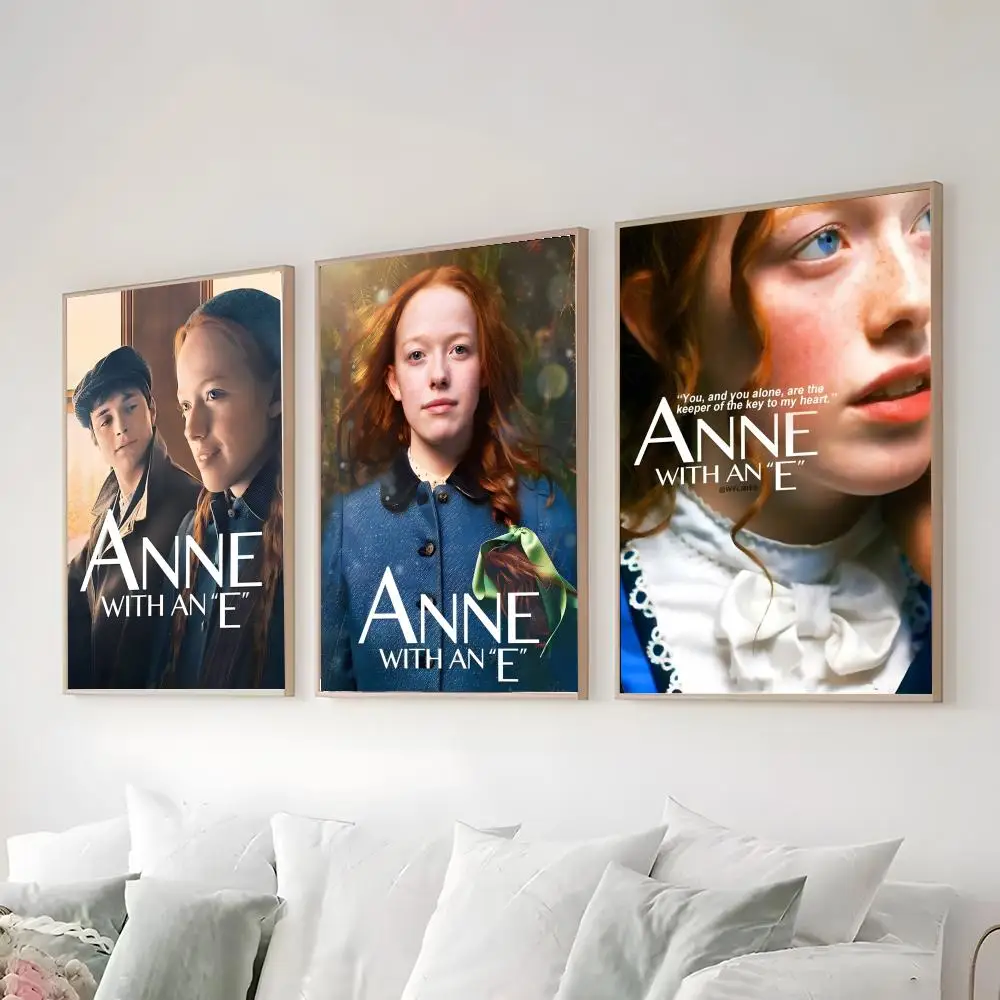 A-Anne with an E Poster High-definition  poster stickers, suitable for bedroom, living room, home decoration