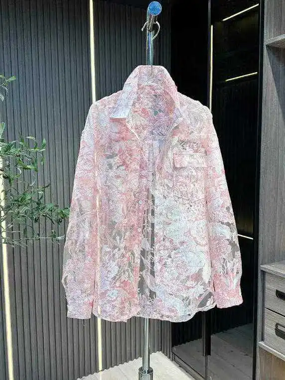 

Men's Faionable Sun Protection irt Stand Collar Me Long Sve Casual Summer 2024 Outerwear Couple's Top