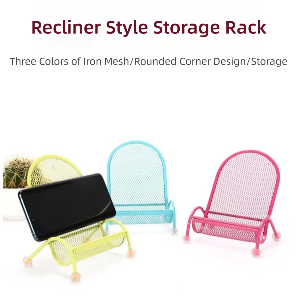 Creative Cute Mobile Phone Holder Chair Shape Convenient Desktop Stand Holder Portable Cell Phone Holder Universal