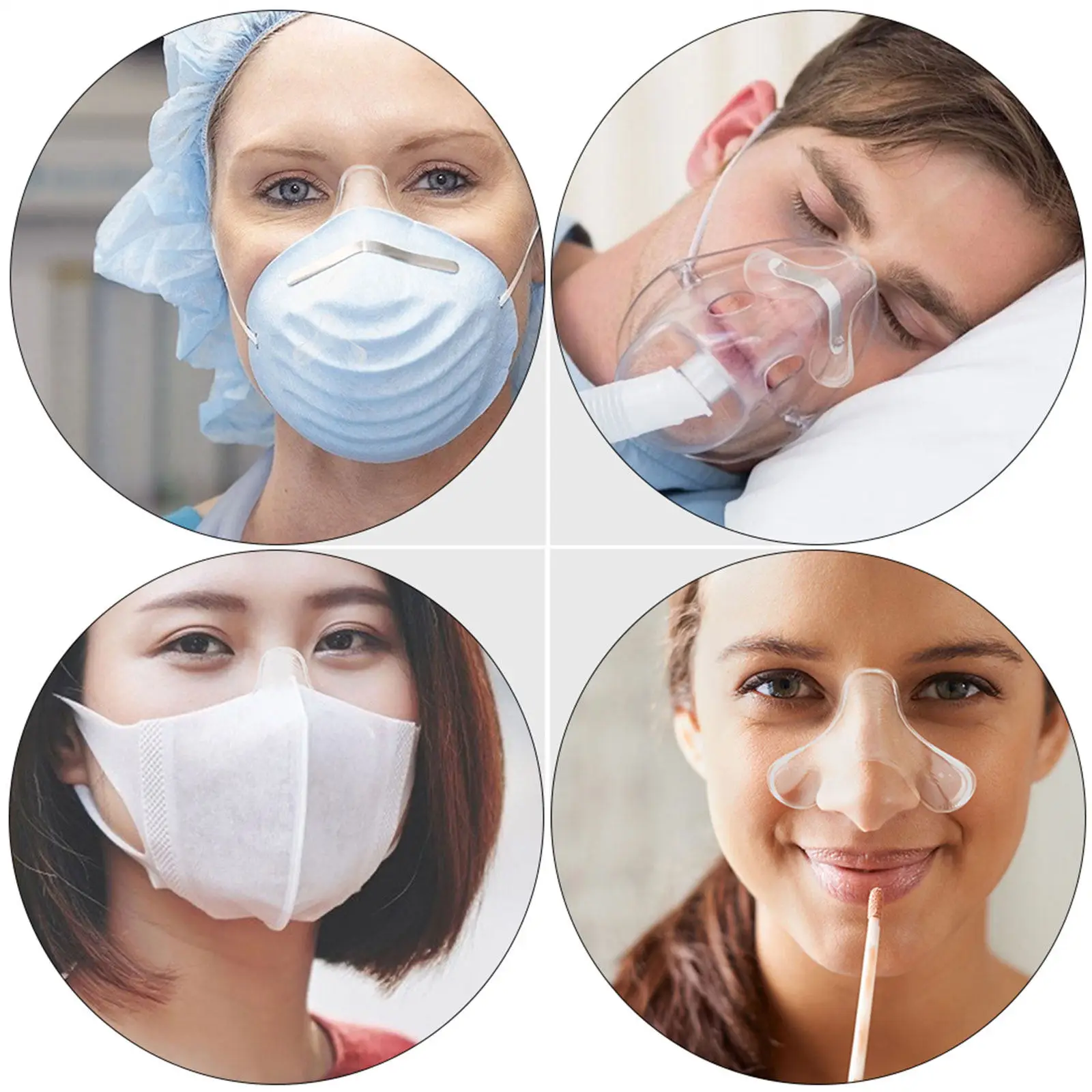 1Pcs Hypoallergenic Silicone Nose Gel Pad Enhances Mask Seal Comfort Reduces Friction Redness Ideal for Sensitive Skin Nose