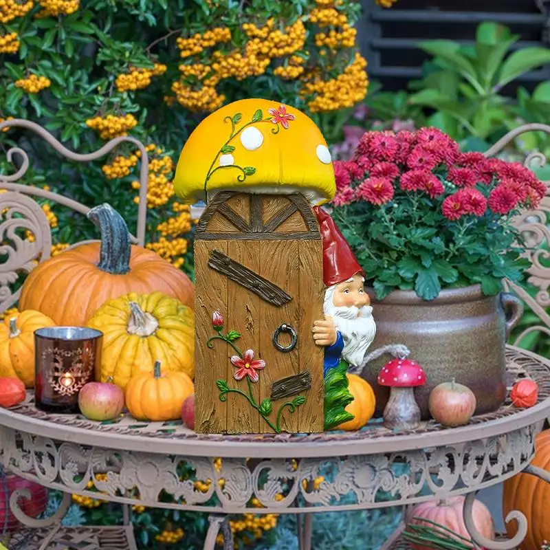 

Gnome Garden Decor Cute Garden Sculptures Statues Decorative Figurines Creative Decorative Ornaments Miniature Figurines For