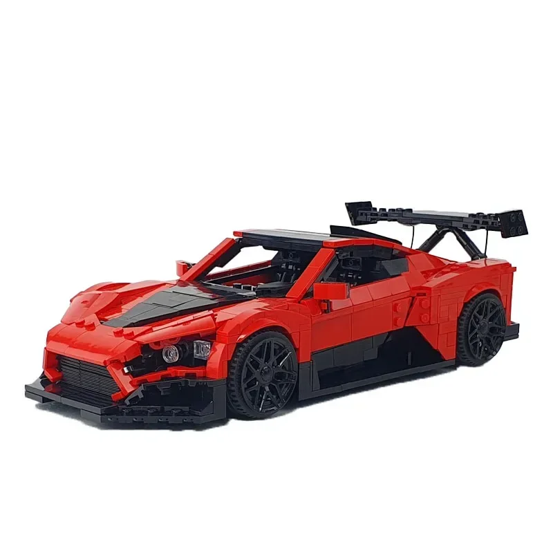 

MOC-131257 Red Classic Movie Supercar Assembly Building Block Model • 1457 Building Blocks Parts Kids Birthday Custom Toys