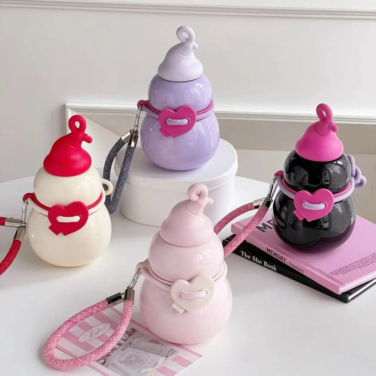 

Gourd Water Bottle Retro Sports 316 Stainless Steel 450ml Insulation Cup for Outdoor Travel Cycling and Indoor Daily