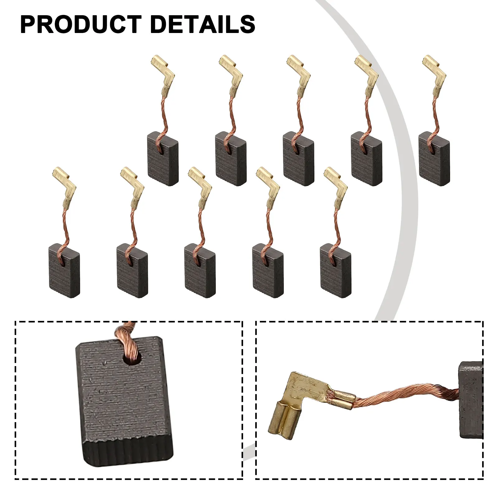 Replacement Carbon Brushes Automation CB330 9553NB 9554NB CB318 CB325 Replacements 16 X 11 X 5 Mm Carbon Metal