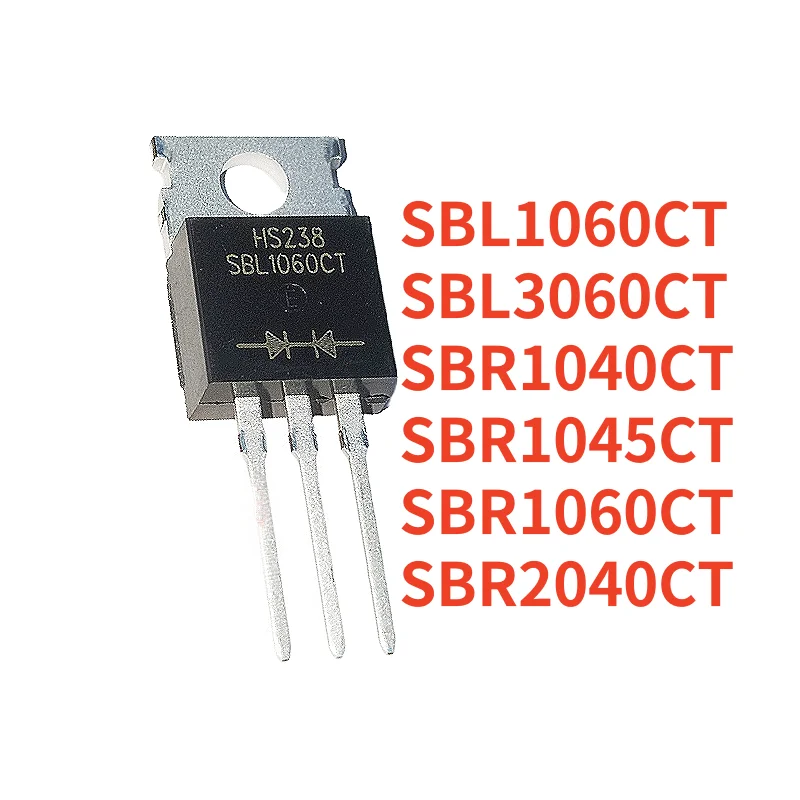 10PCS NEW SBL1060CT TO-220 SBL1060 SBL3060CT SBL3060 SBR1040CT SBR1040 SBR1045CT SBR1045 SBR1060CT SBR1060 SBR2040CT SBR2040