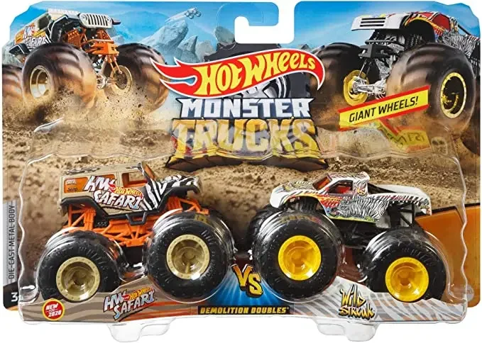 Original Hot Wheels Car Toys Giant Monster Trucks 1/64 Collection Model Car Toys for Boys Tractor Hotwheels Toys Carro Diecast