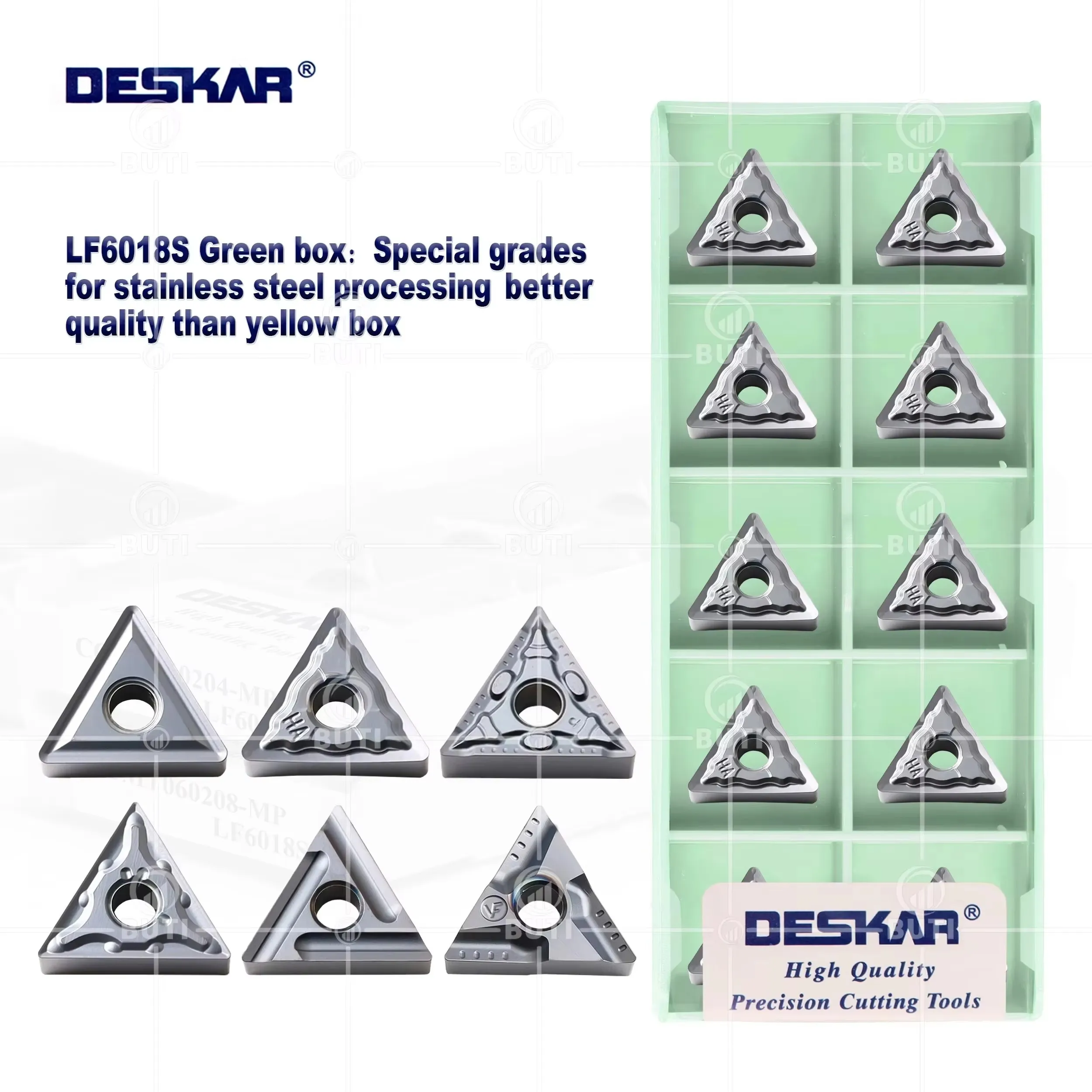 DESKAR 100% Original TNMG160404/08/12 R/L-VF R/L-S MA MQ HA MS CF LF6018S Numerical Control External Turning Blade Cutting Tools