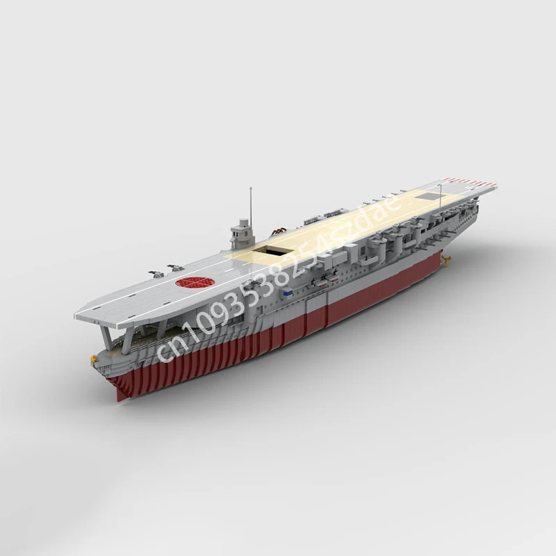 

NEW 5229PCS Moc Japanese Aircraft Carrier Kaga Model Building Blocks Creative Assembly Bricks Toys Kids Festival Gifts