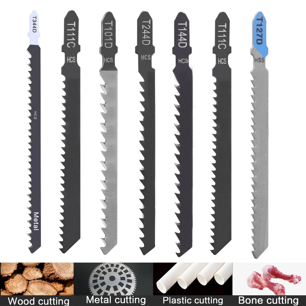 5 pezzi lame per seghetto alternativo utensili da taglio dritti lame per seghetto alternativo per legno seghetto alternativo per taglio dritto per la lavorazione del legno lama per seghetto alternativo in plastica PVC