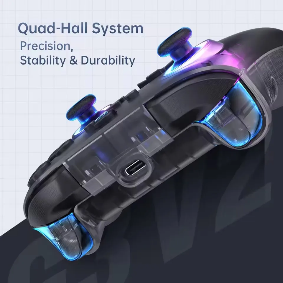 G3 V2 Игровой контроллер для ПК Геймпад с эффектом Холла для Nintendo Switch iPhone Android Мобильный телефон Windows PC Steam