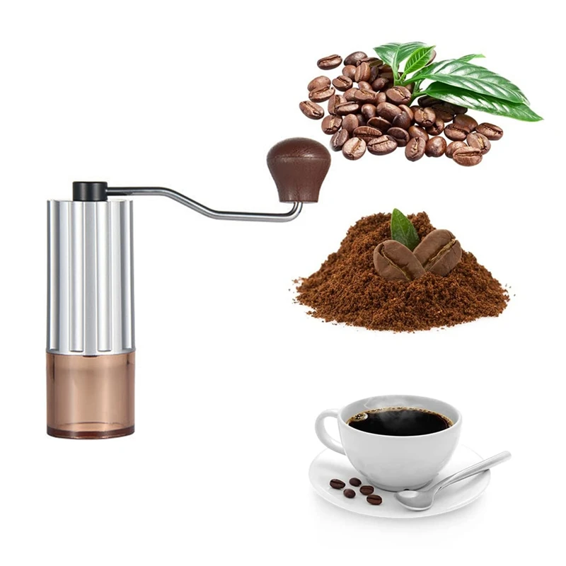 

Portable Manual Coffee Grinder Conical Coffe Bean Mill Adjustable Coarseness For Espresso Home Traveling Camping