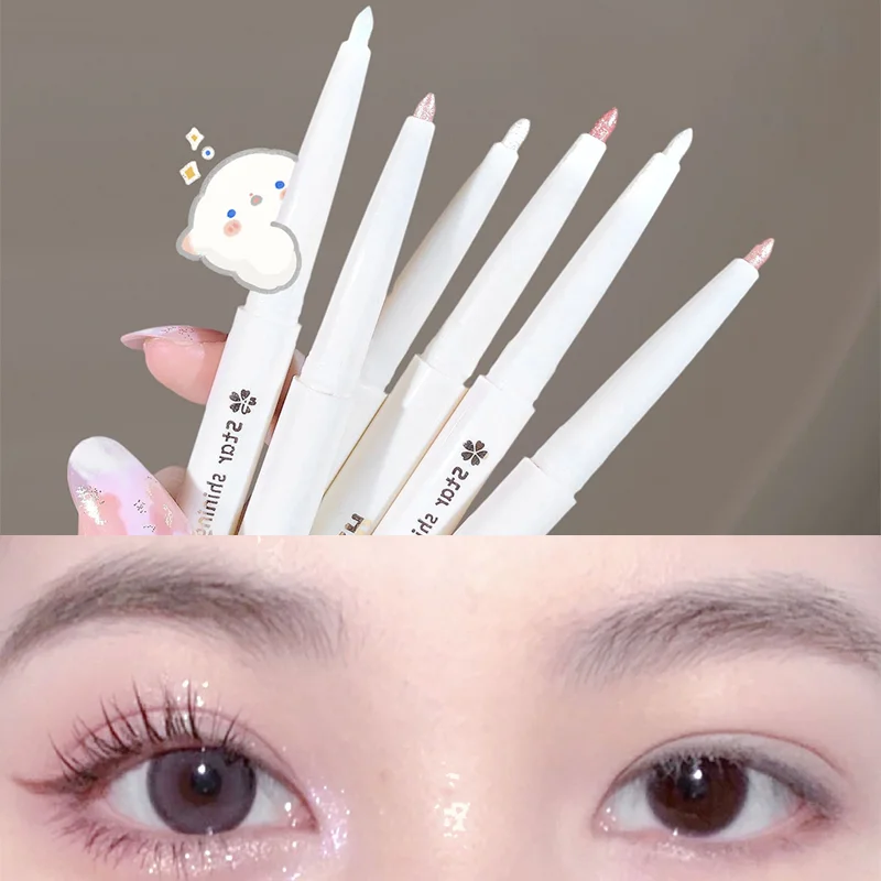 Multi-function eye silkworm pen Pearlescent fine glitter Waterproof non-smudged Outline three-dimensional contour liquid pen