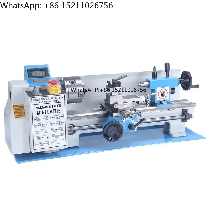 180mm Maximum Turning Diameter High Precision Manual Mini Hand Lathe with Motor CE Certified Excellent Wear Resistance