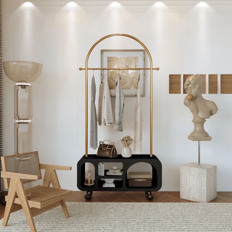 

Custom. French Entry Internet Celebrity Cave Cabinet Nordic Ins Bedroom Coat Rack Dormitory Home Floor-Mounted Integrated Cl