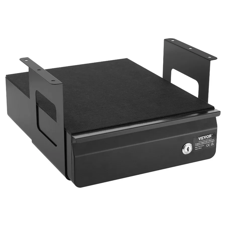 

13 in Lockable Under Desk Drawer Organizer Slideout Drawer for Home Office