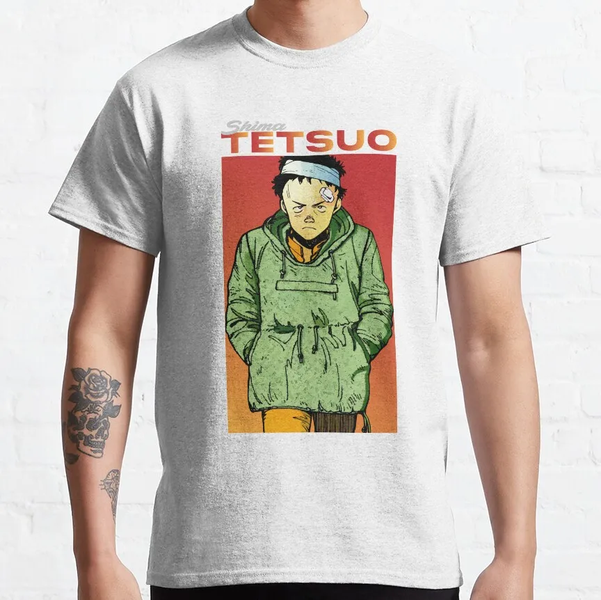 Shima Tetsuo Retro Anime Akira mens designer clothes cyberpunk neo tokyo kaneda graphic t shirts plus size men clothing