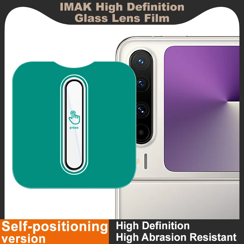 Huawei Pura X Lens Glass IMAK فيلم عدسة زجاجية سوداء لهاتف Huawei Pura X 5G مع أداة #2
