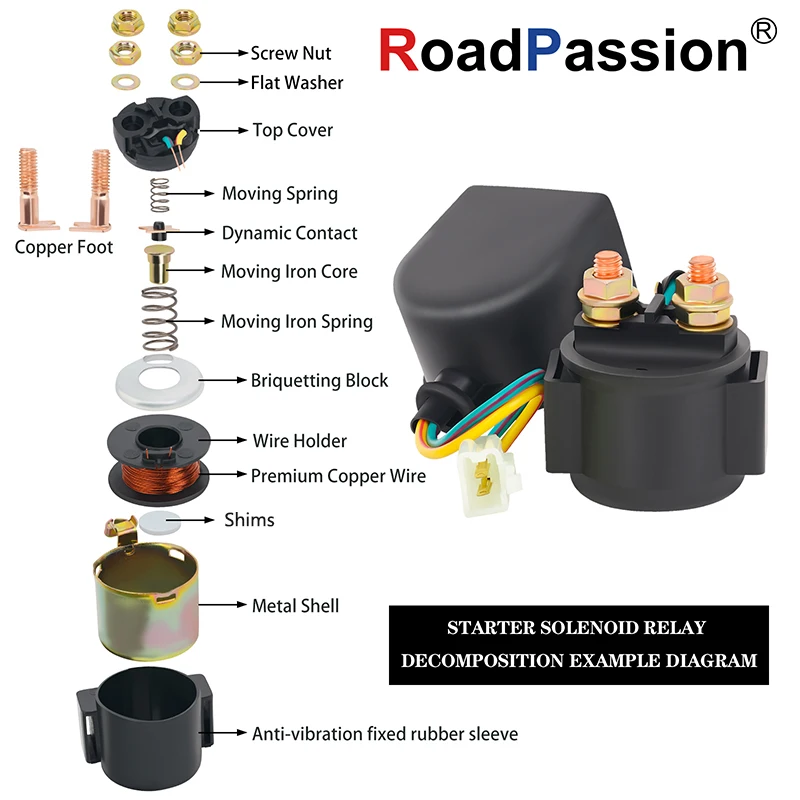 Motorcycle Starter Solenoid Relay ignition switch For Honda CM200 CM200T CM250 CM250C CB350 CB350G CL350 SL350