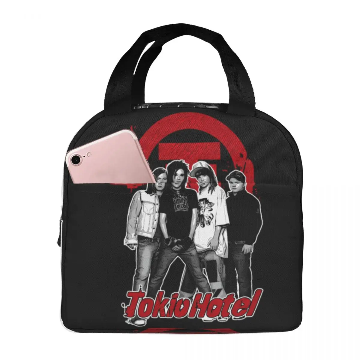 Tokio Hotels Heavy Metal Pop Rock Insulated Lunch Bag for Work School Resuable Cooler Thermal Lunch Box
