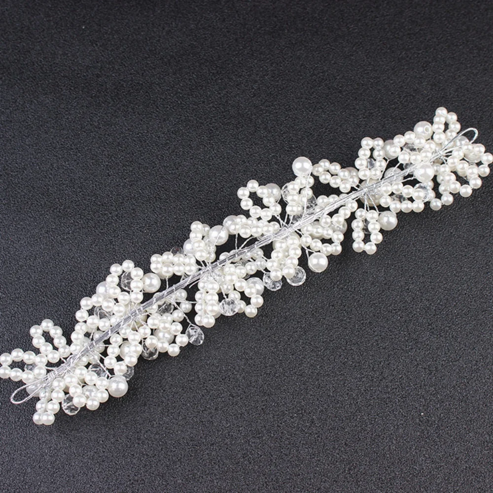 1Pc Bridal Pearl & Rhinestone Side Hair Piece, Sparkling Crystal Design, Ideal for Wedding & Bridesmaid Updos