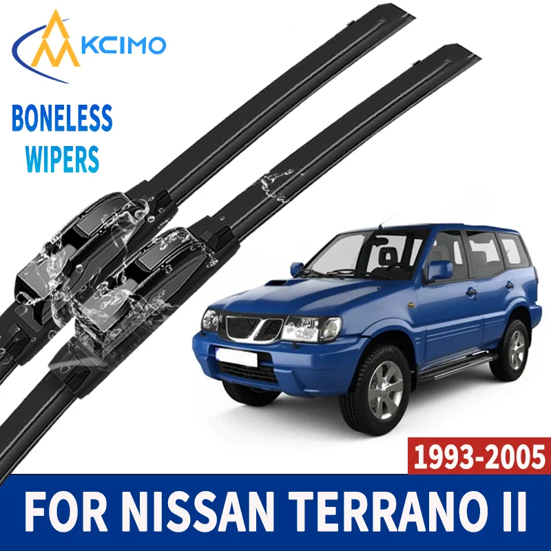

Front Windshield Wiper Blades For Nissan Terrano II R20 1993-2005 Windscreen Window Wiper 2pcs Car Accessories
