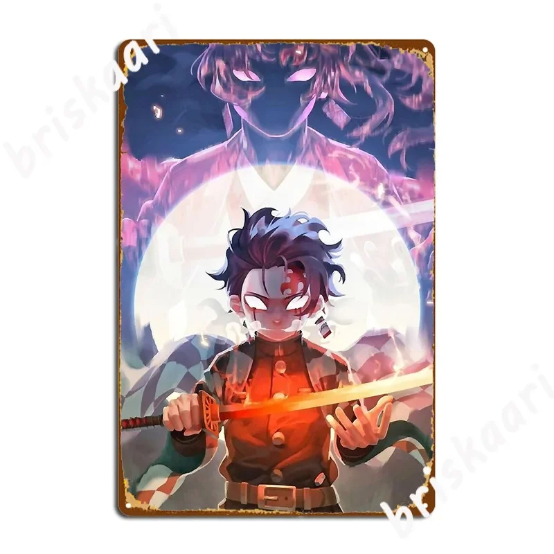 Slayer Demon Metal Plaque Poster Printing Plaques Living Room pub Tin sign Anime Posters
