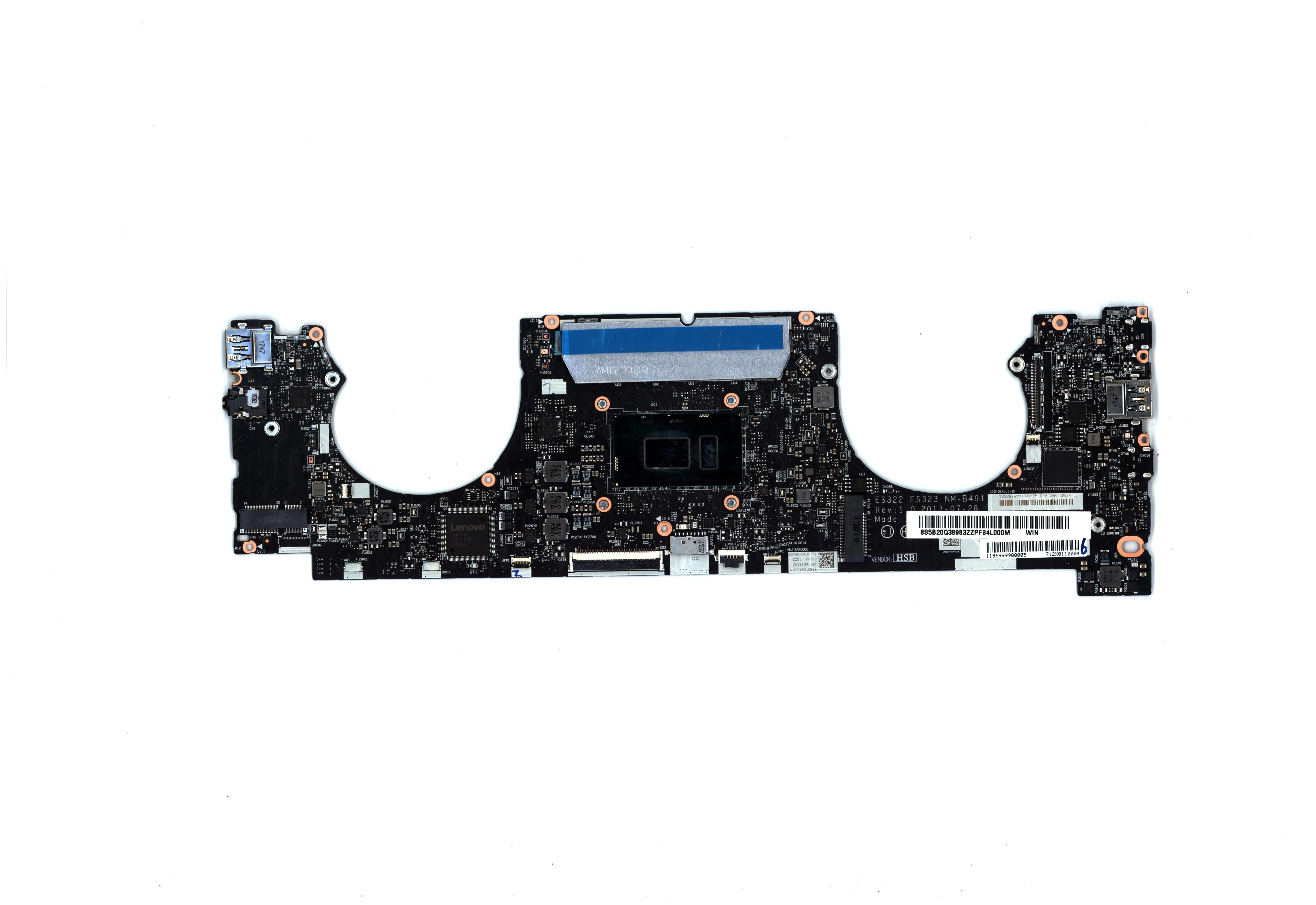 

SN NM-B491 FRU PN 5B20Q38983 CPU intelI58250U Model Number compatible replace ES322 ES323 720S-13IKB Laptop IdeaPad motherboard