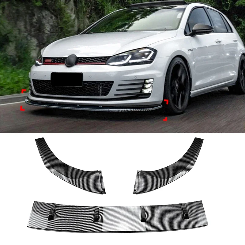 

Для VW Volkswagen Golf 7 MK7 GTI R Rline 2013 2014 2015 2016, автомобильные детали, передний бампер, диффузор, спойлер, сплиттер, защитная крышка